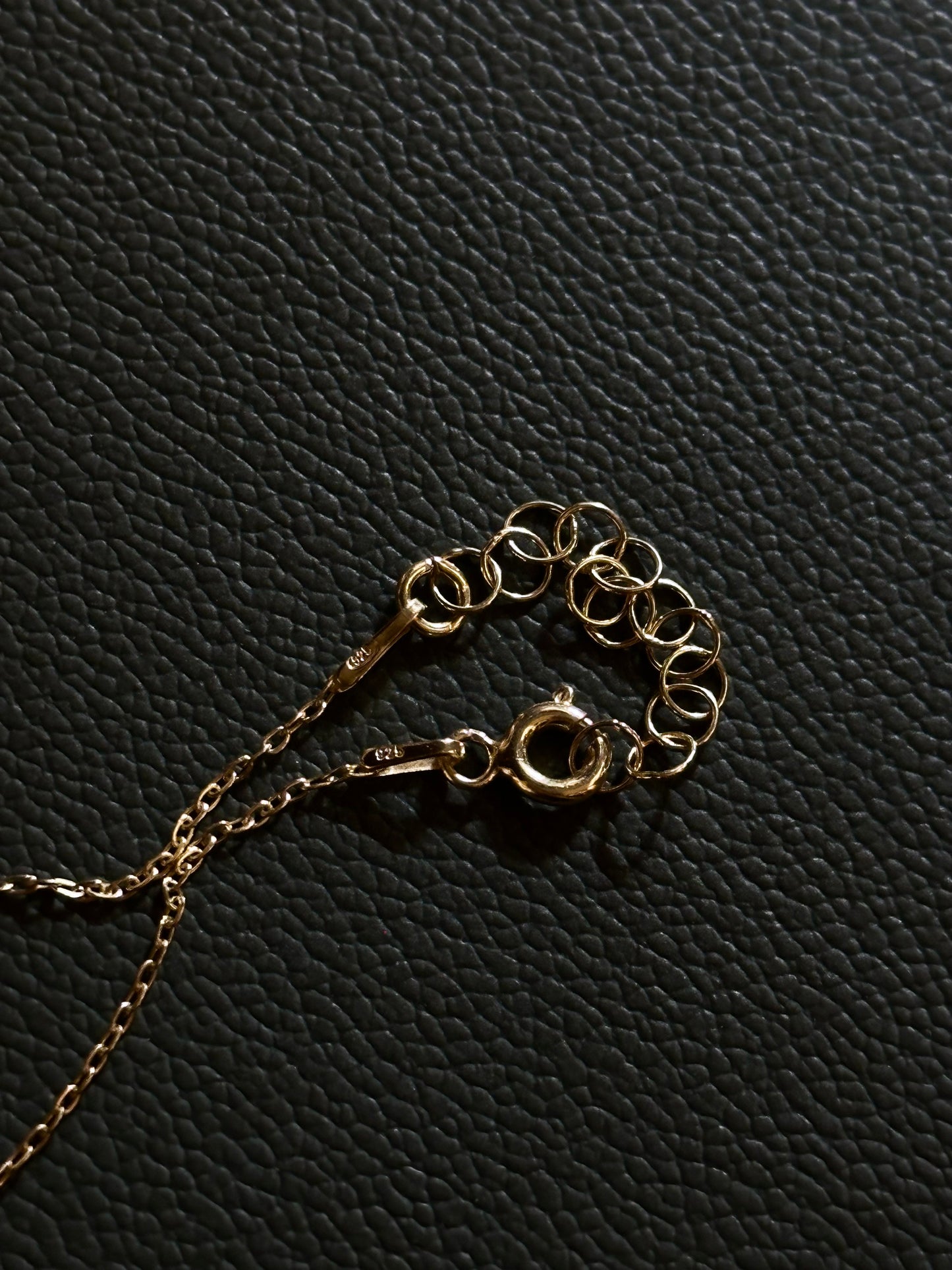 Italy 925 tiny chain necklace - gold micro