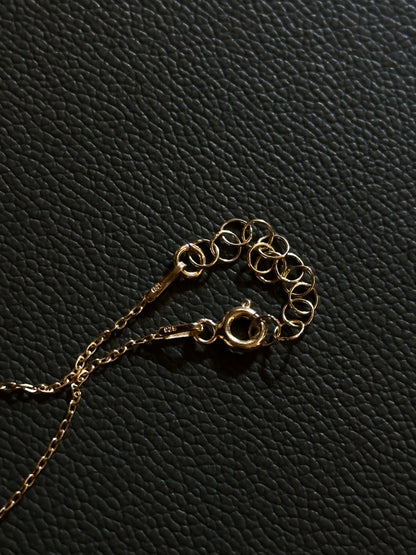 Italy 925 tiny chain necklace - gold micro