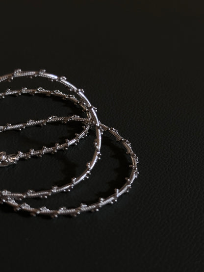 Italy 925 tiny chain necklace - bold twist