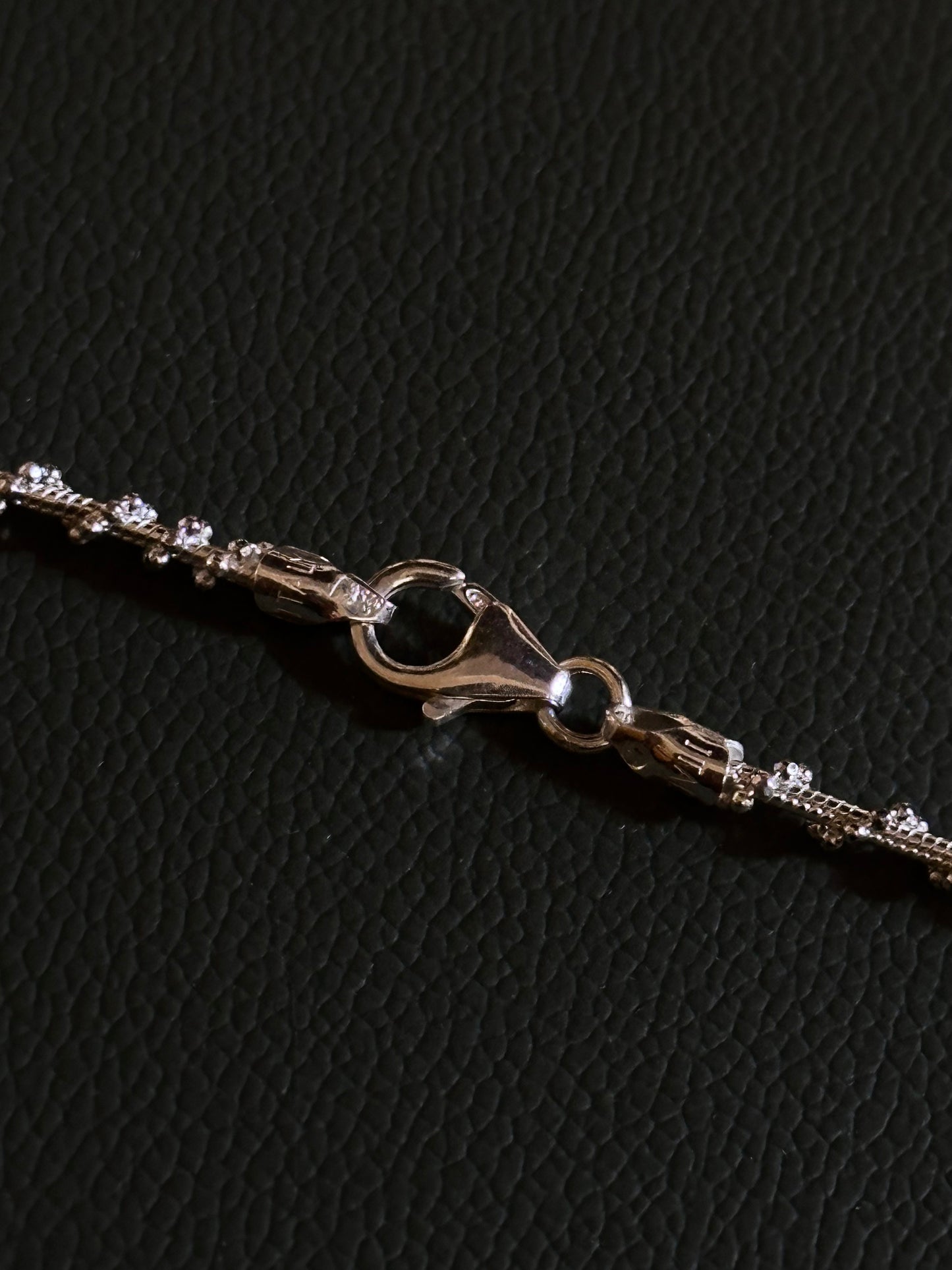 Italy 925 tiny chain necklace - bold twist