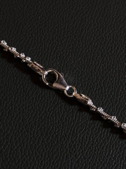 Italy 925 tiny chain necklace - bold twist
