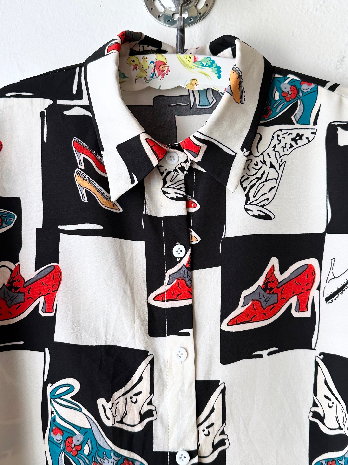 Summer shirt heels print