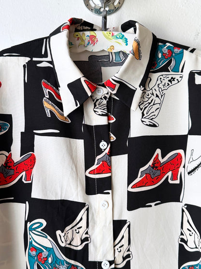 Summer shirt heels print