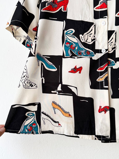 Summer shirt heels print