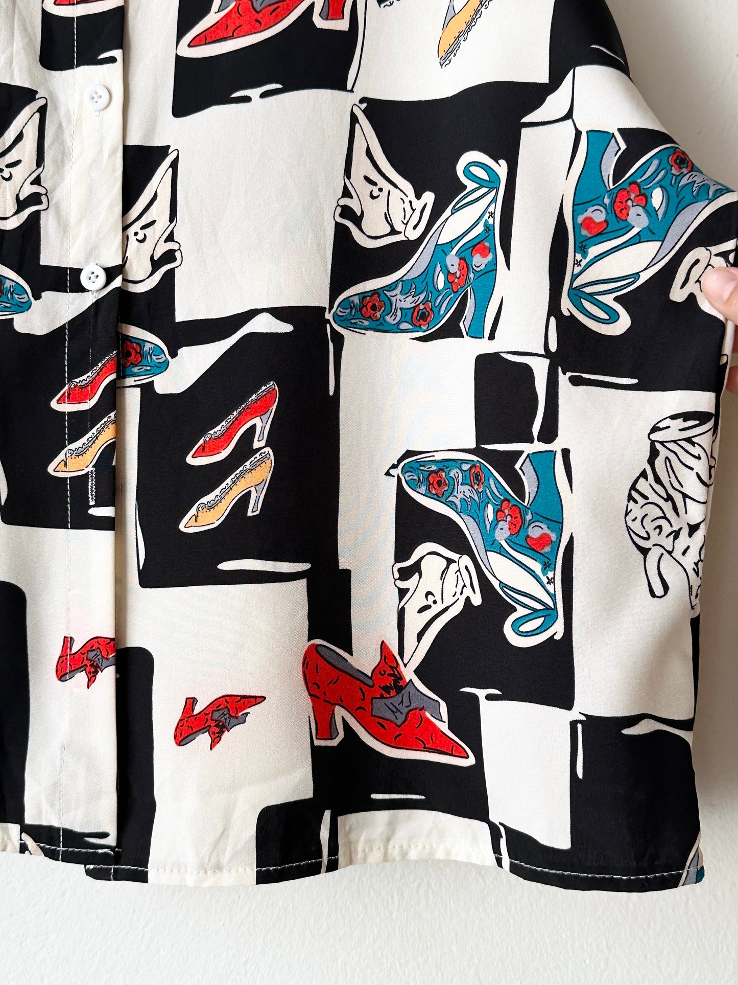 Summer shirt heels print