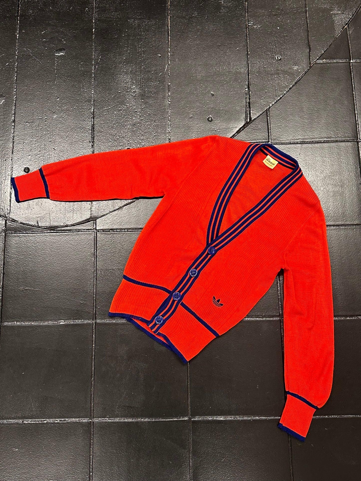 Adidas 1980's Made in W-Germany Vintage TOTO Praha Vintage clothing store cardigan アディダス プラハ 古着屋 ヴィンテージ 西ドイツ製 ユーロ古着 ヨーロッパ古着