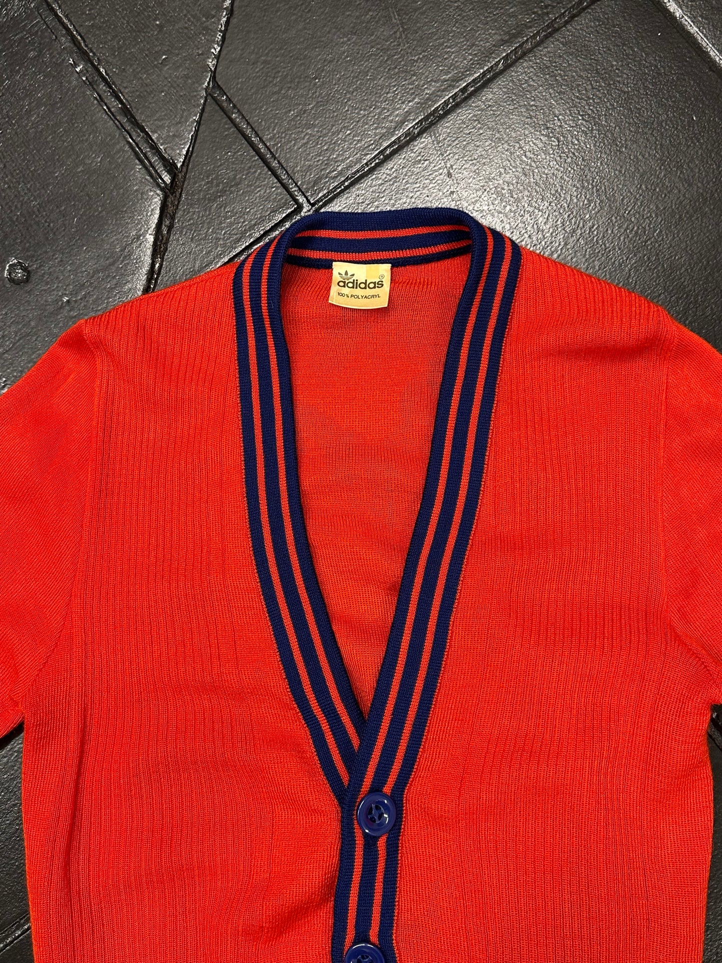 Adidas 1980's Made in W-Germany Vintage TOTO Praha Vintage clothing store cardigan アディダス プラハ 古着屋 ヴィンテージ 西ドイツ製 ユーロ古着 ヨーロッパ古着