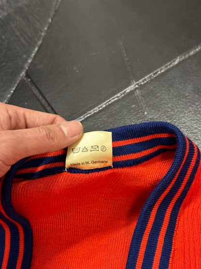 Adidas 1980's Made in W-Germany Vintage TOTO Praha Vintage clothing store cardigan アディダス プラハ 古着屋 ヴィンテージ 西ドイツ製 ユーロ古着 ヨーロッパ古着