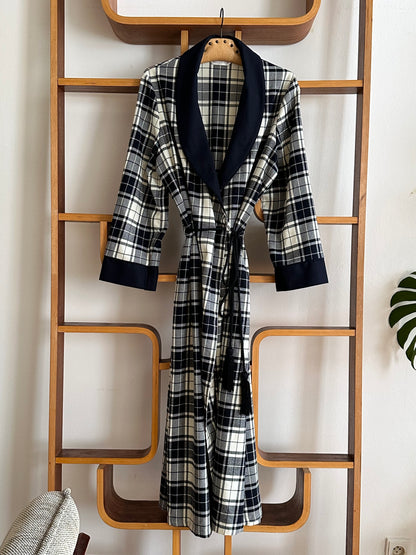 St Michael plaid gown made in UK