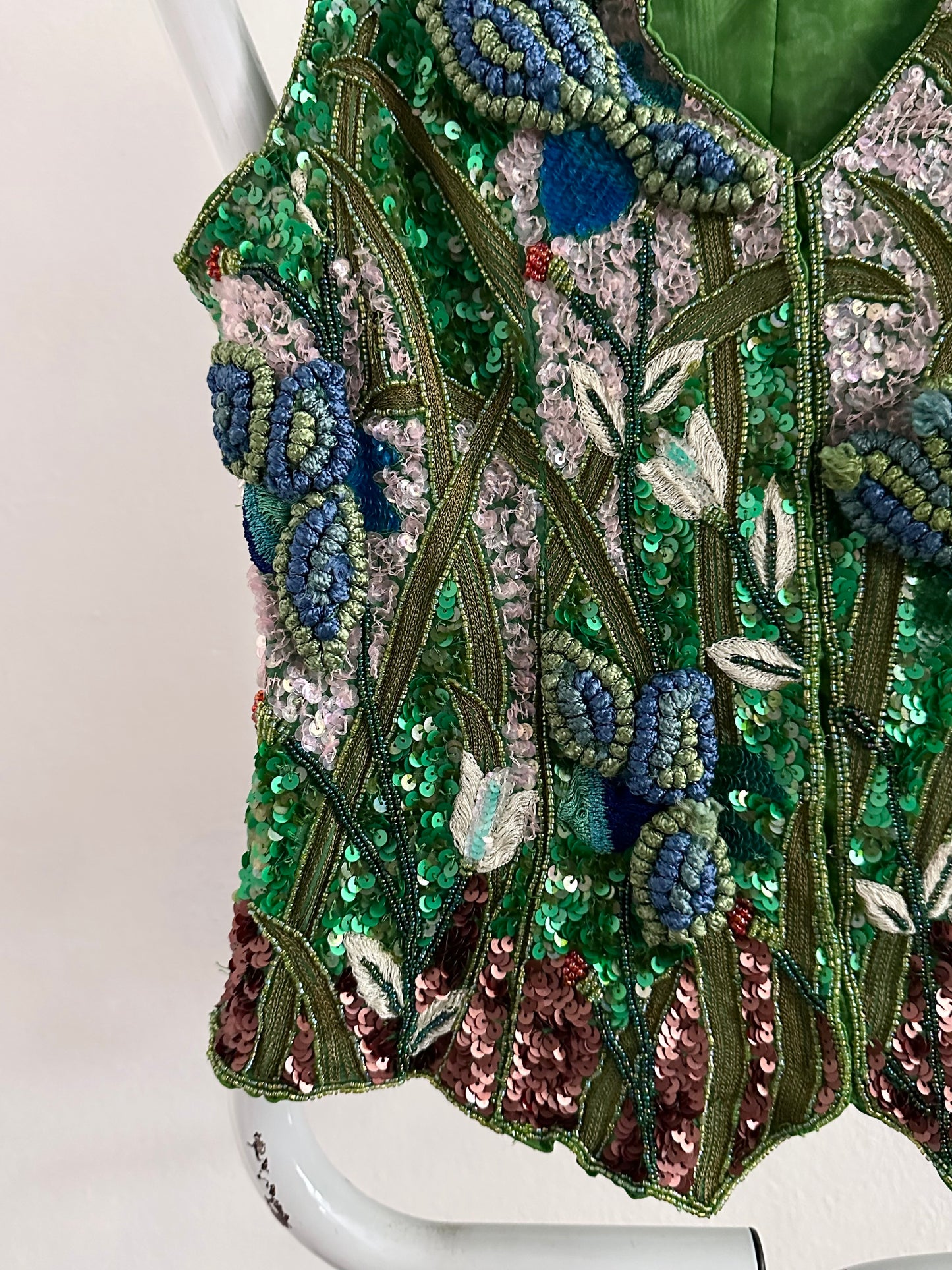 A wearable beaded painting