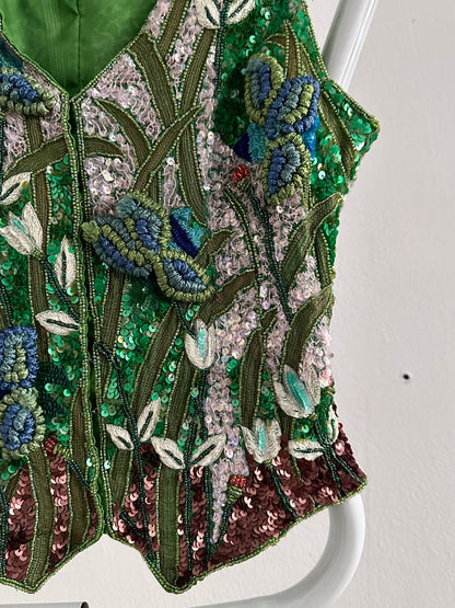 A wearable beaded painting