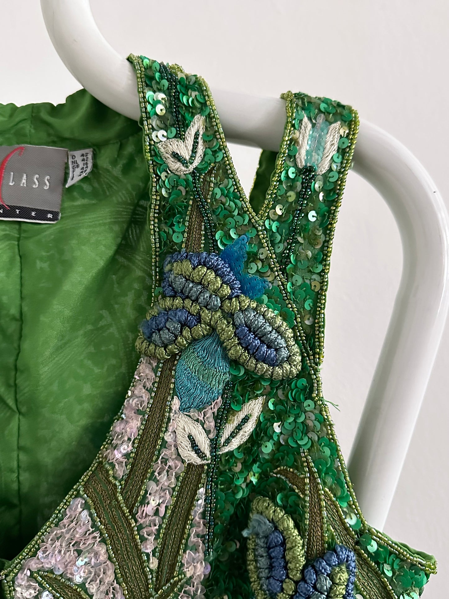 A wearable beaded painting