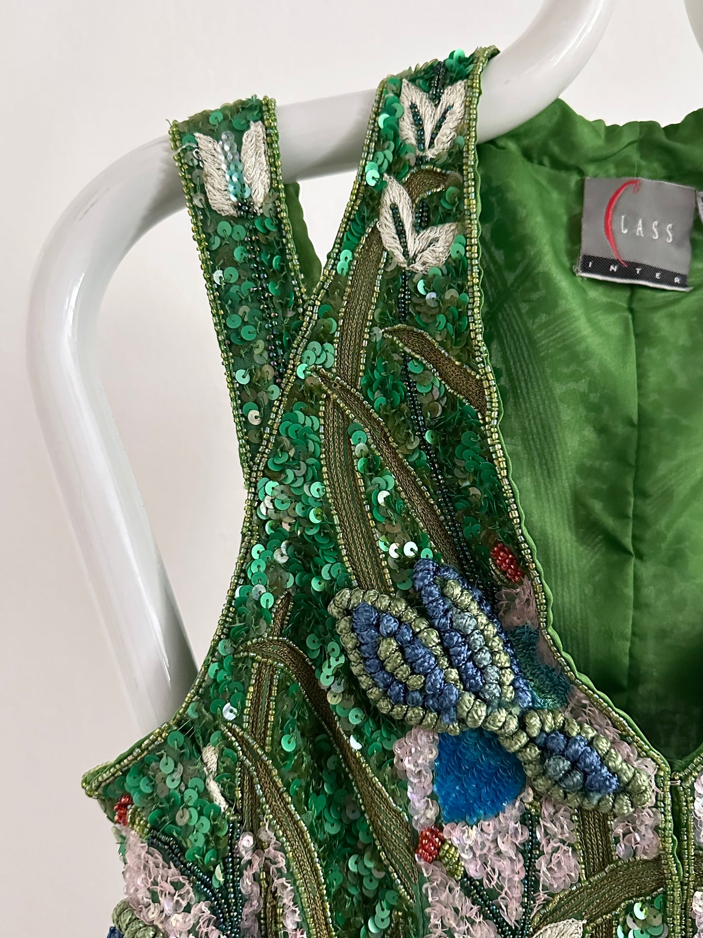A wearable beaded painting