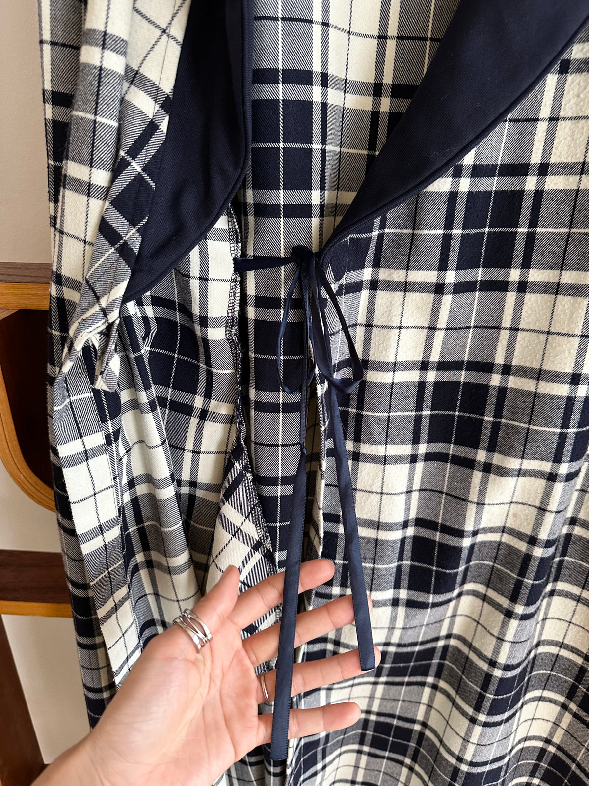 St Michael plaid gown made in UK