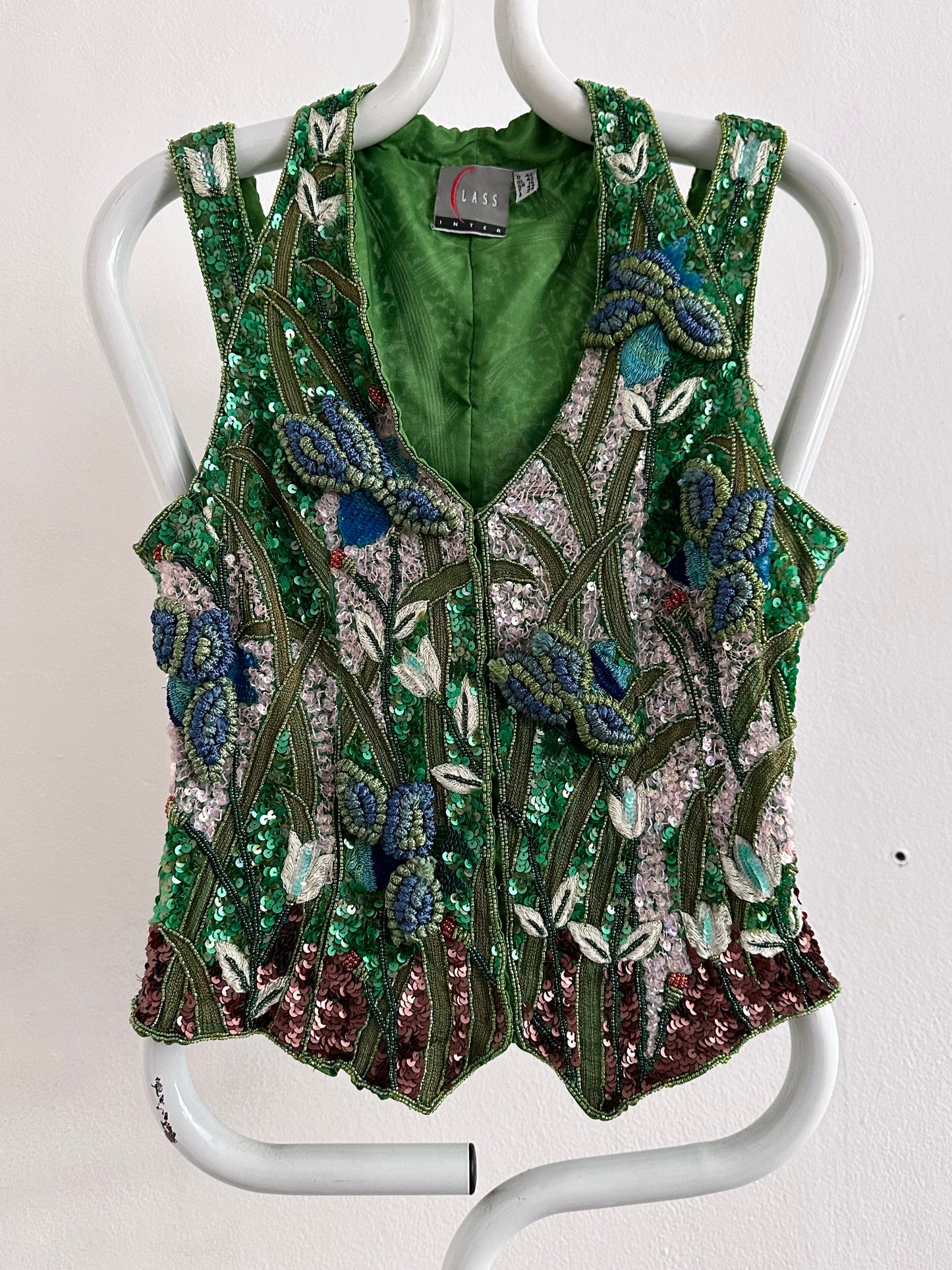 A wearable beaded painting