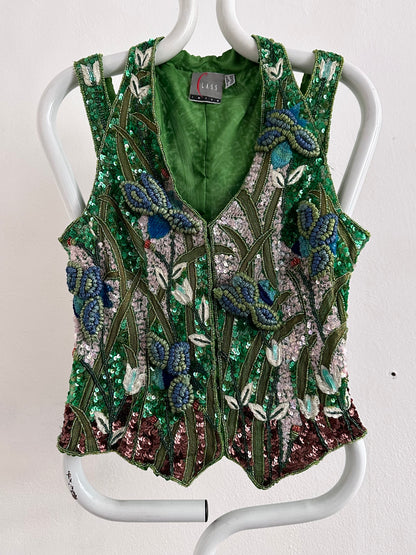 A wearable beaded painting
