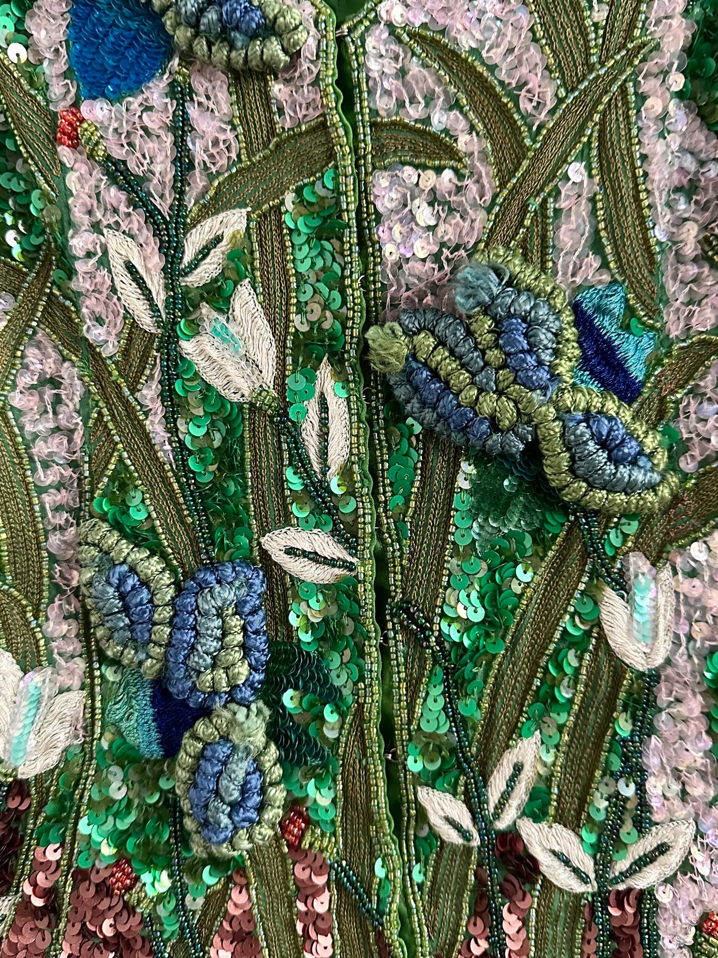 A wearable beaded painting