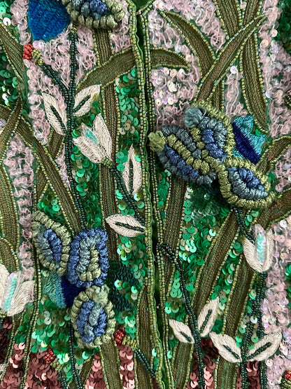 A wearable beaded painting