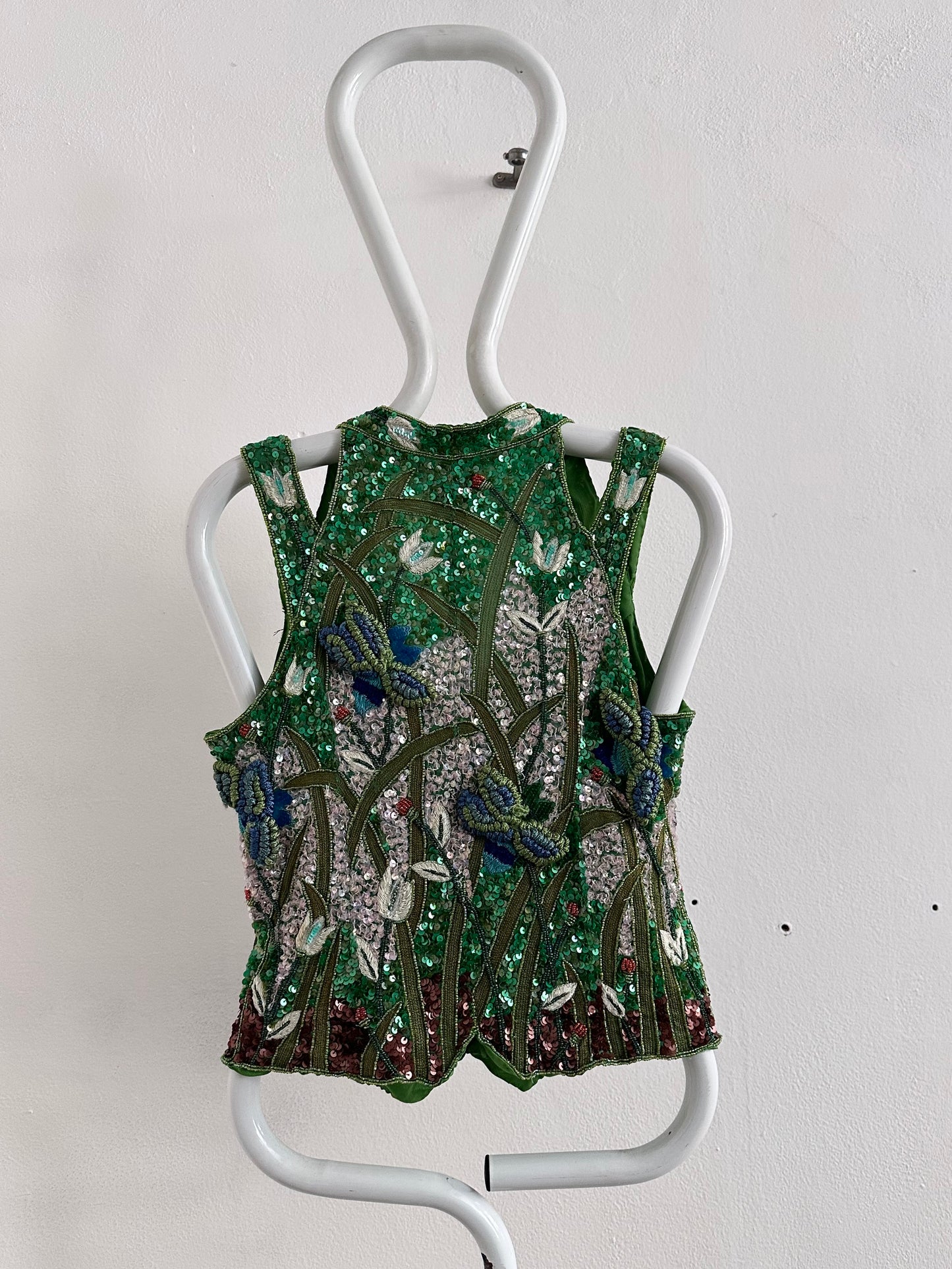 A wearable beaded painting