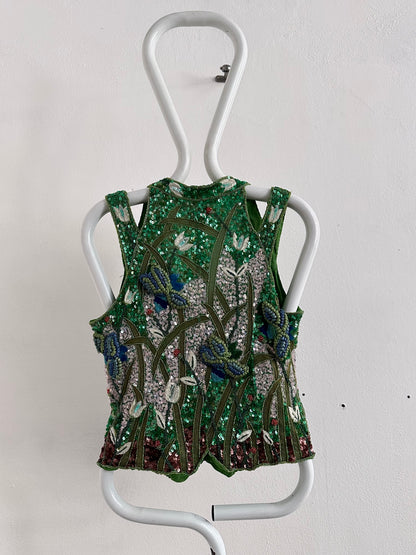 A wearable beaded painting