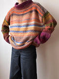 multi-color sweater detachable arms