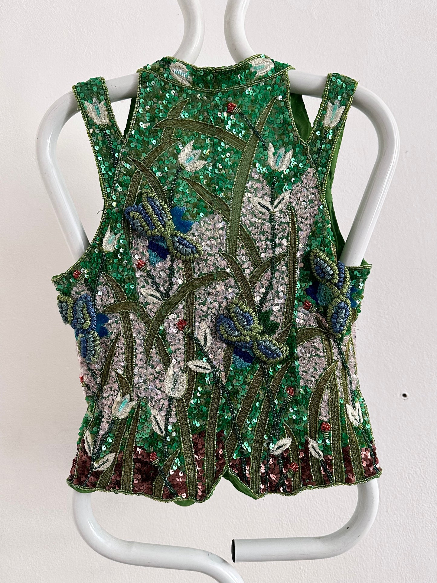 A wearable beaded painting