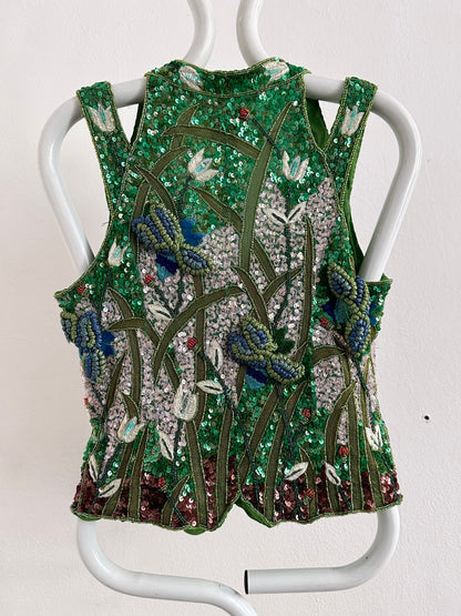 A wearable beaded painting