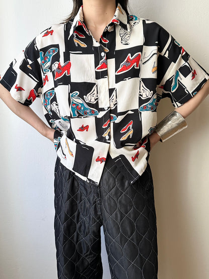 Summer shirt heels print