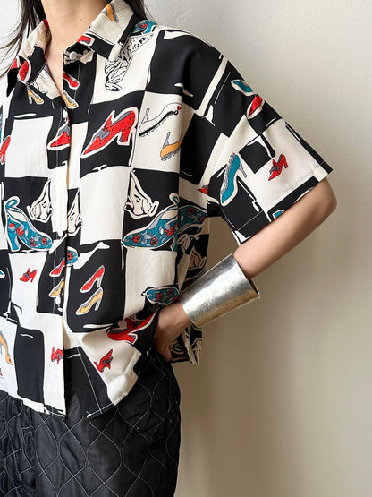 Summer shirt heels print