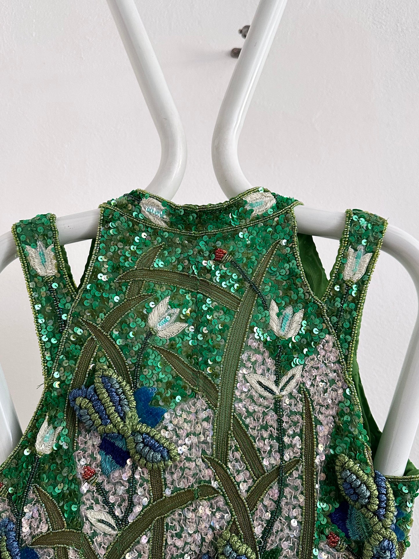 A wearable beaded painting