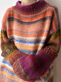 multi-color sweater detachable arms