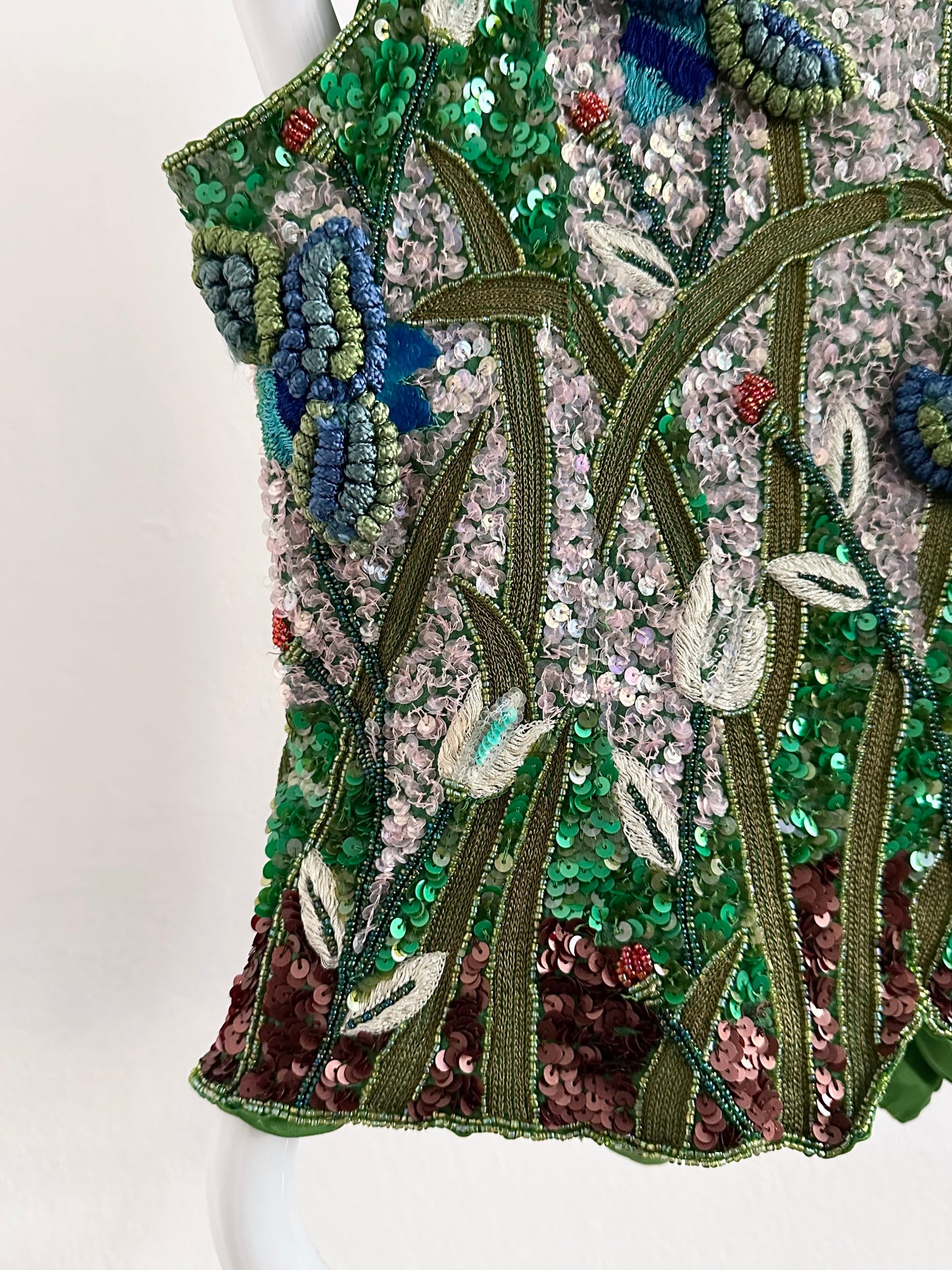 A wearable beaded painting