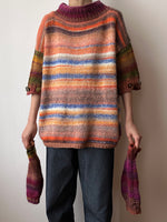 multi-color sweater detachable arms