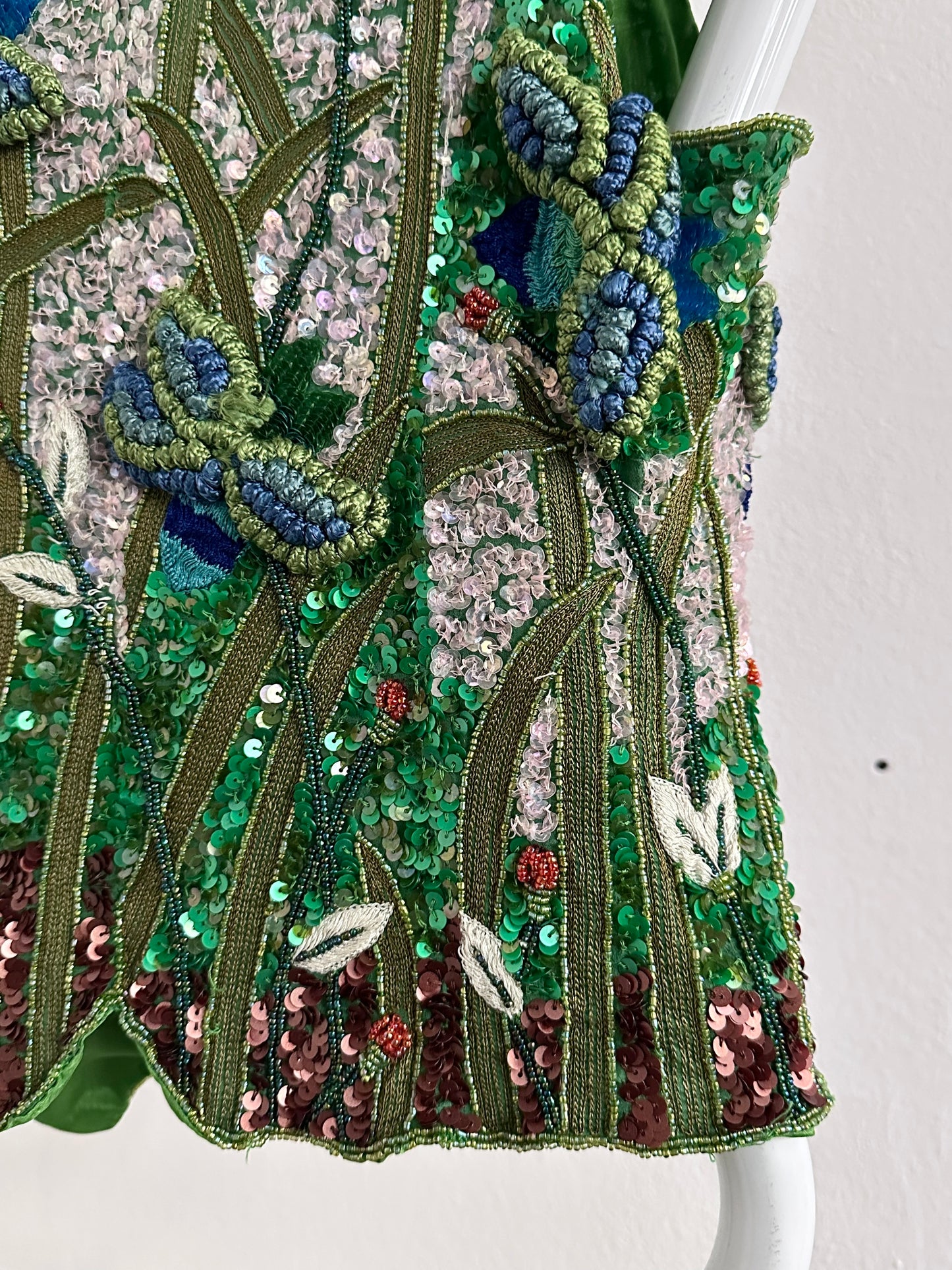 A wearable beaded painting