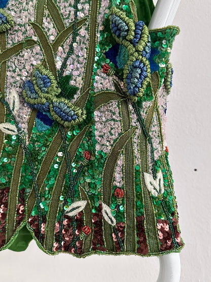 A wearable beaded painting