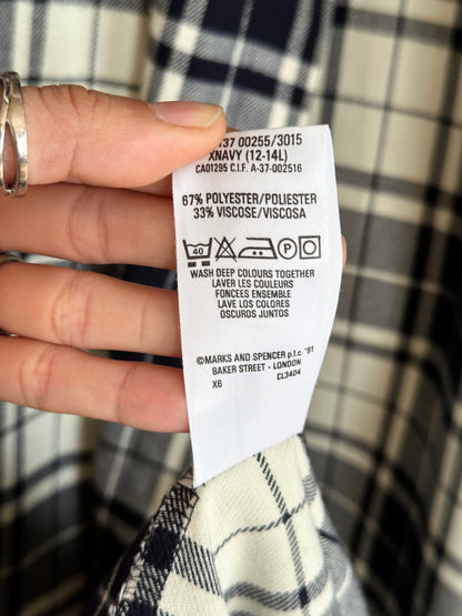 St Michael plaid gown made in UK