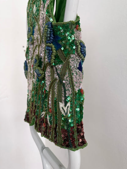A wearable beaded painting