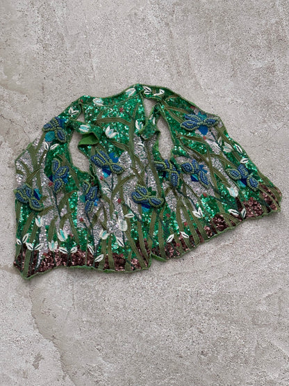 A wearable beaded painting