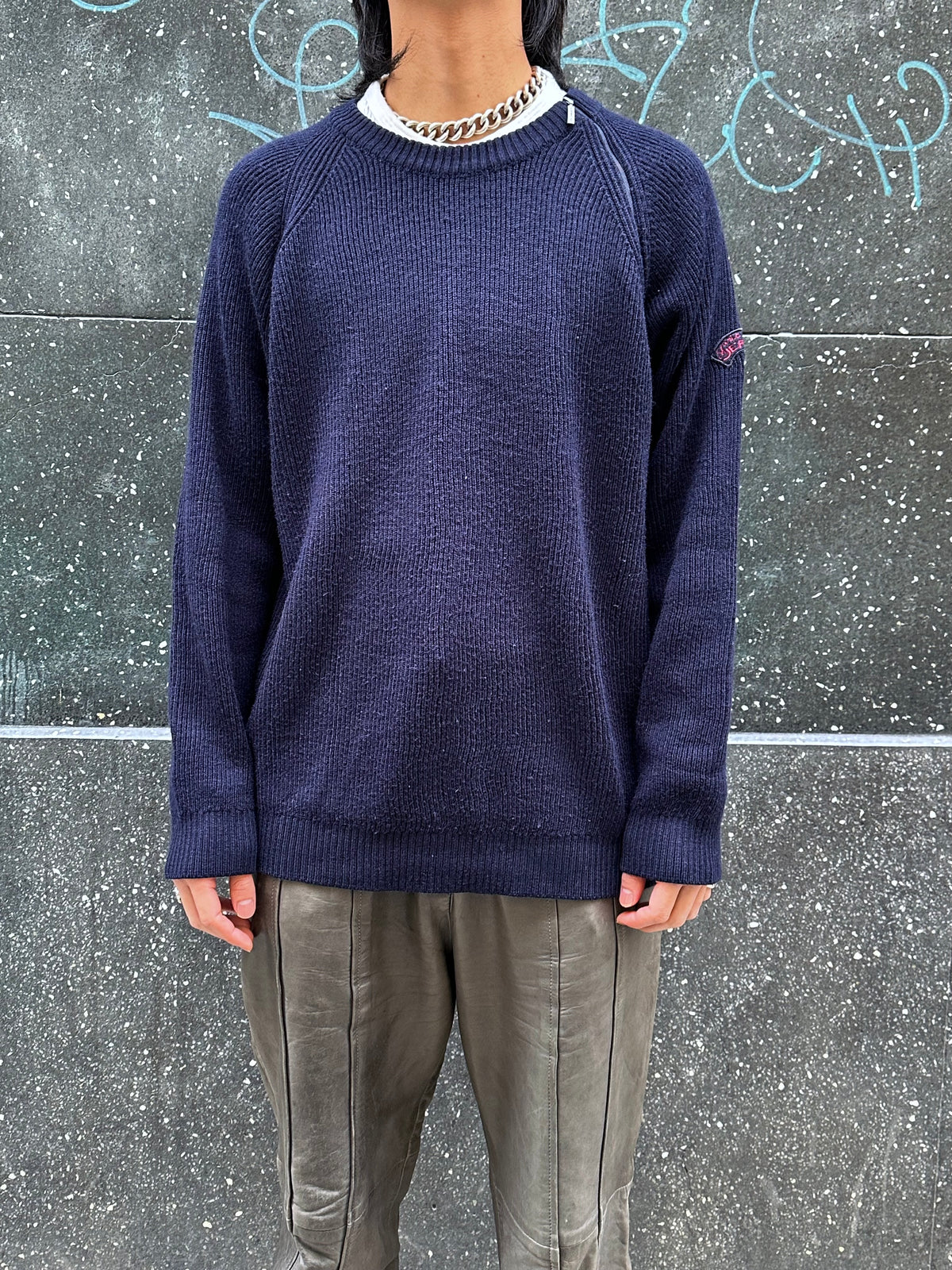 Navy Wool/Acryl Jumper