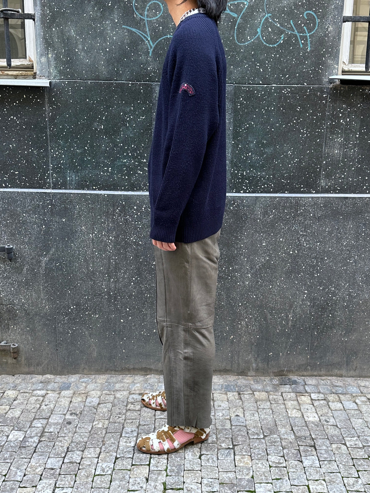 Navy Wool/Acryl Jumper