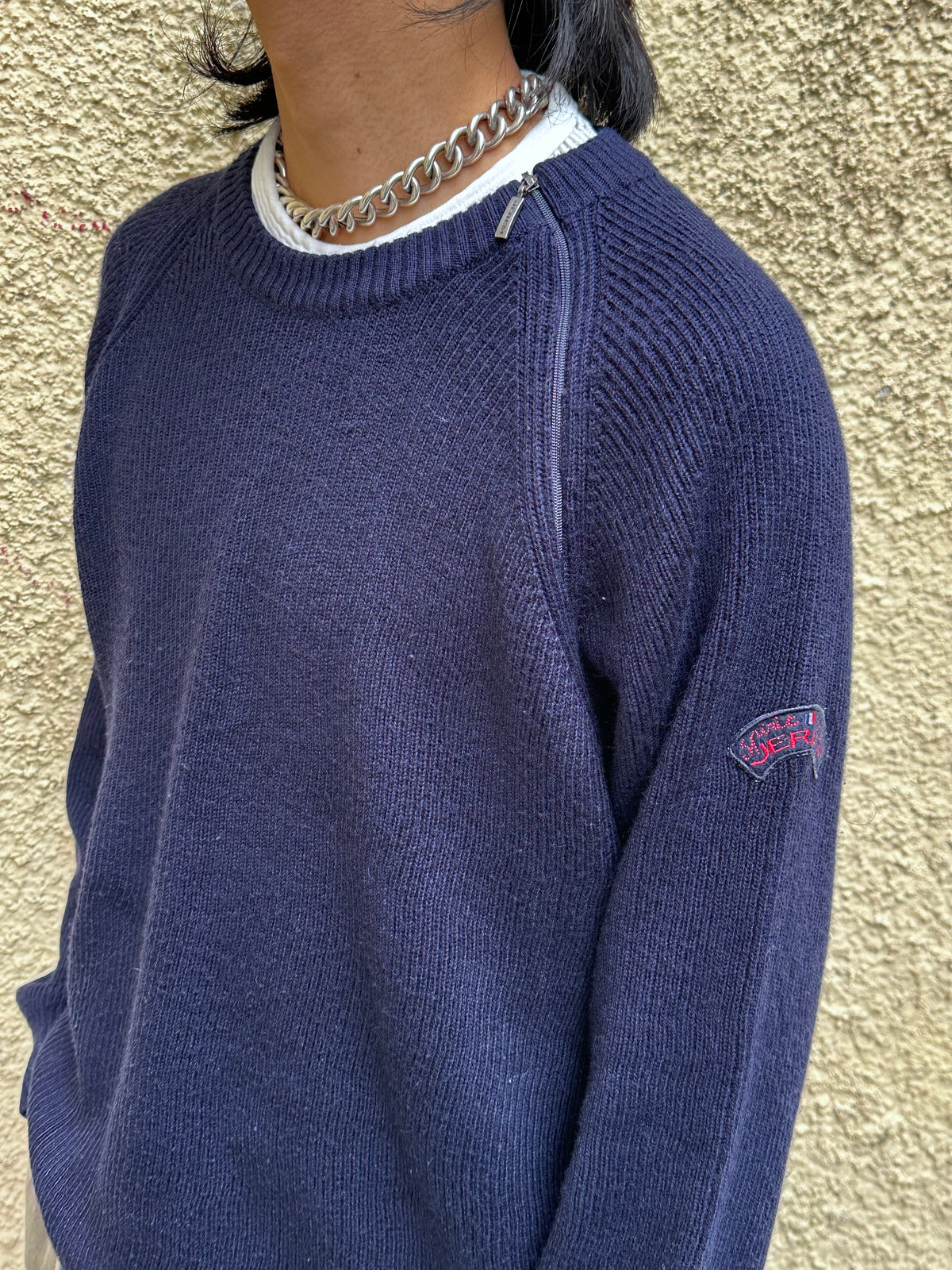 Navy Wool/Acryl Jumper