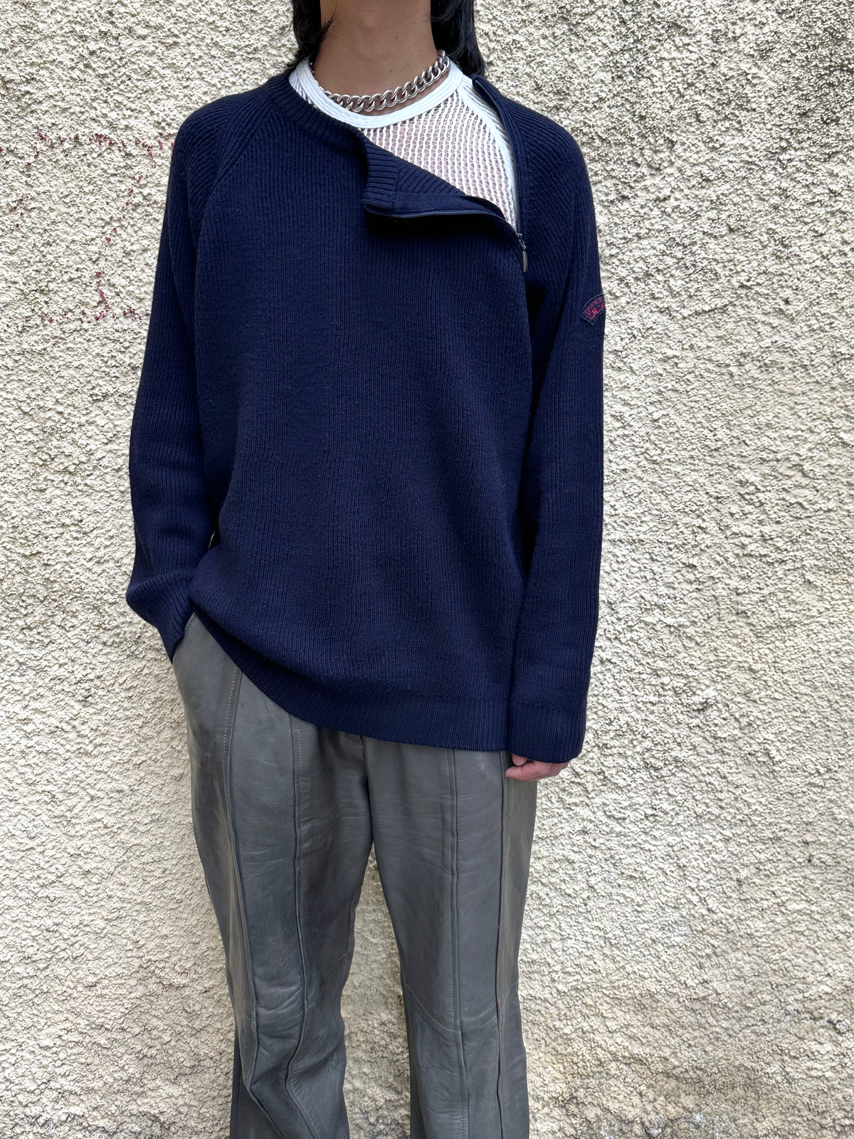Navy Wool/Acryl Jumper