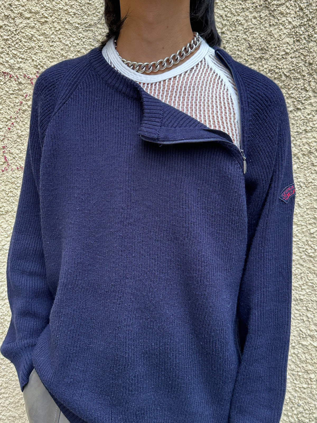 Navy Wool/Acryl Jumper