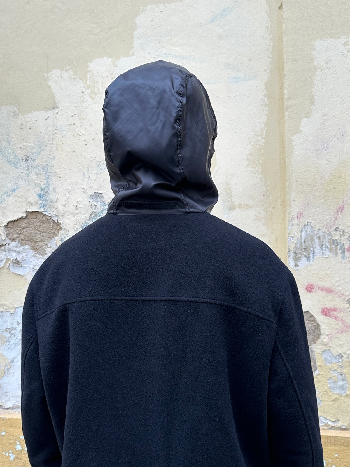 Black wool coat