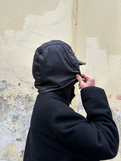Black wool coat