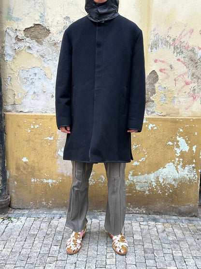 Black wool coat