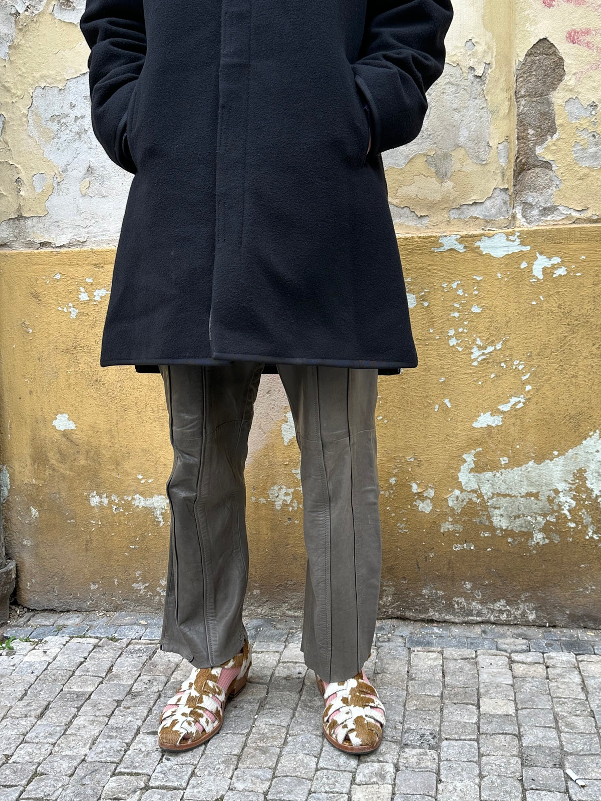 Black wool coat