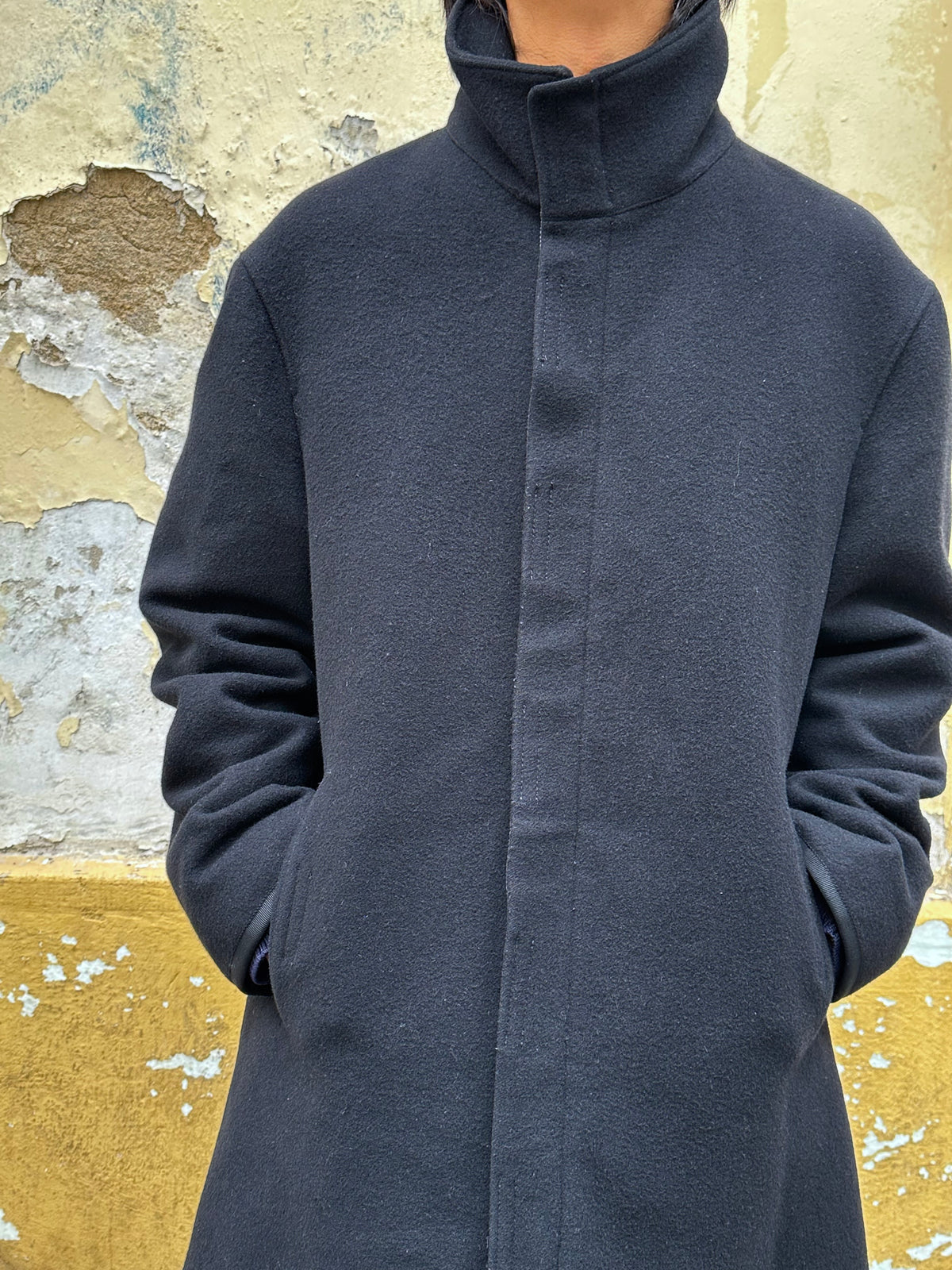 Black wool coat