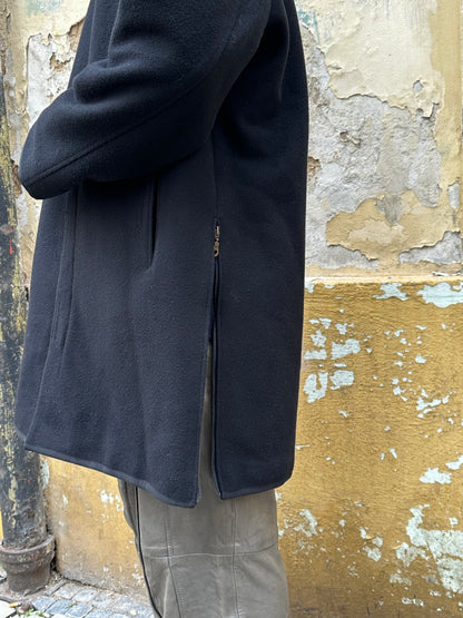 Black wool coat