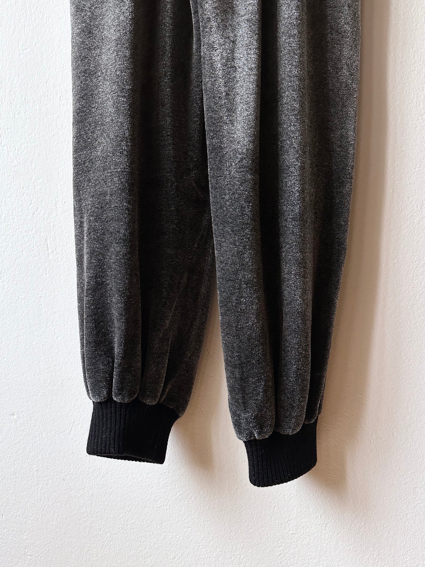 1980s French pile velours jumpsuit